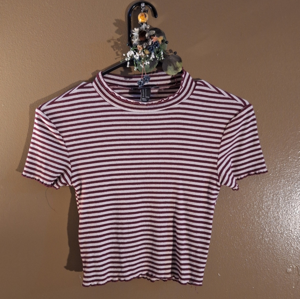 Forever, 21 Striped Crop Top.